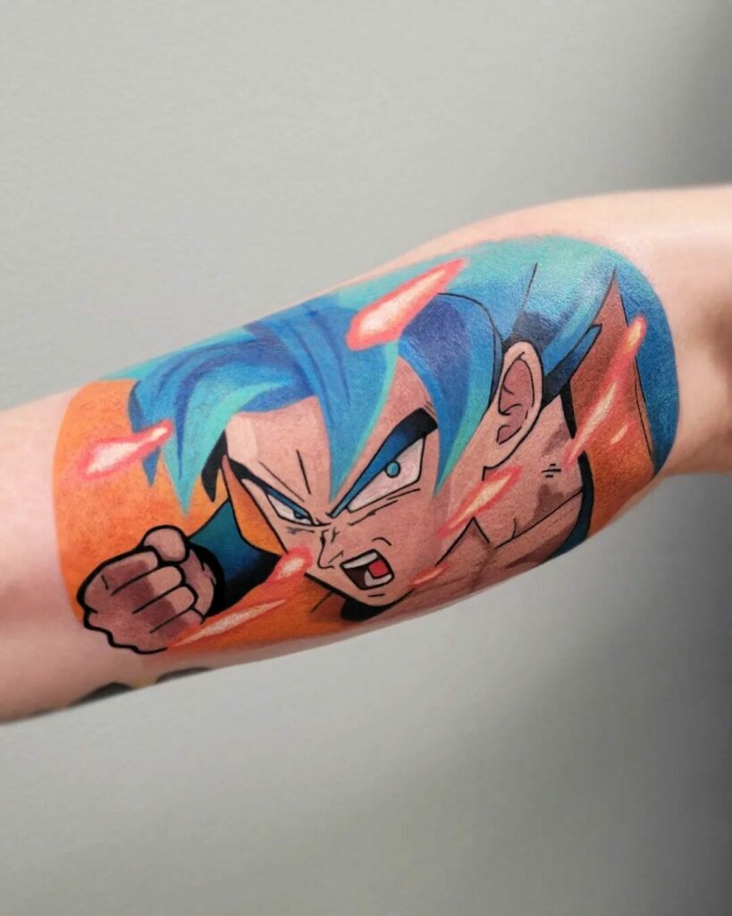 11+ Small Dragon Ball Z Tattoo Ideas That Will Blow Your Mind! 12 Goku Dragon Ball Z Small Tattoo