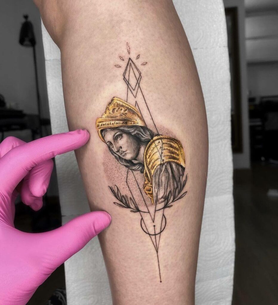 10+ Greek Statue Tattoo Ideas That Will Blow Your Mind! 12 Gold Greek Statue Tattoo