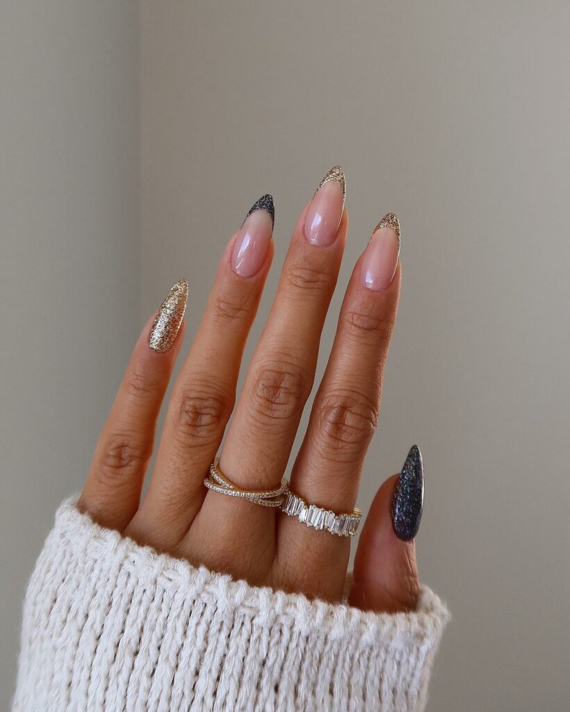 40 Latest New Year’s Nail Art Ideas To Try In 2024 11 Gold New Year Nails