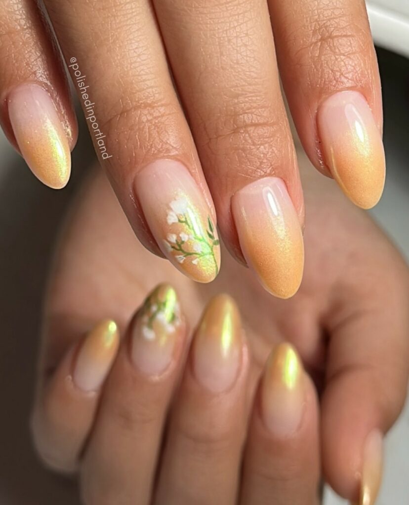 Captivating Cat-Eye Nail Designs to Try in 2024 π» 48 Golden Hour Glow