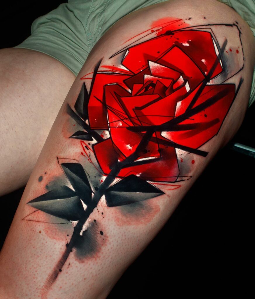 11+ Watercolor Tattoo Rose Ideas That Will Blow Your Mind! 11 Gorgeous And Classy Watercolor Rose Tattoo Design