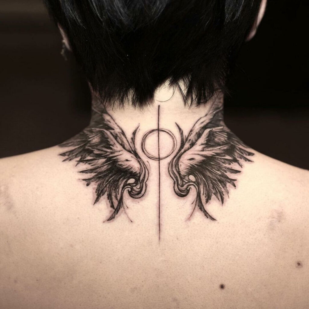 12+ Fairy Wings Tattoo Ideas To Inspire You! 19 Gorgeous Fairy Wing Tattoo For Nape
