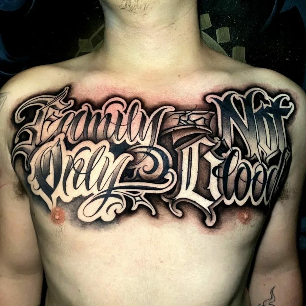 20+ Gothic Tattoo Number Fonts Ideas That Will Blow Your Mind! 18 Gothic Numbers on Chests