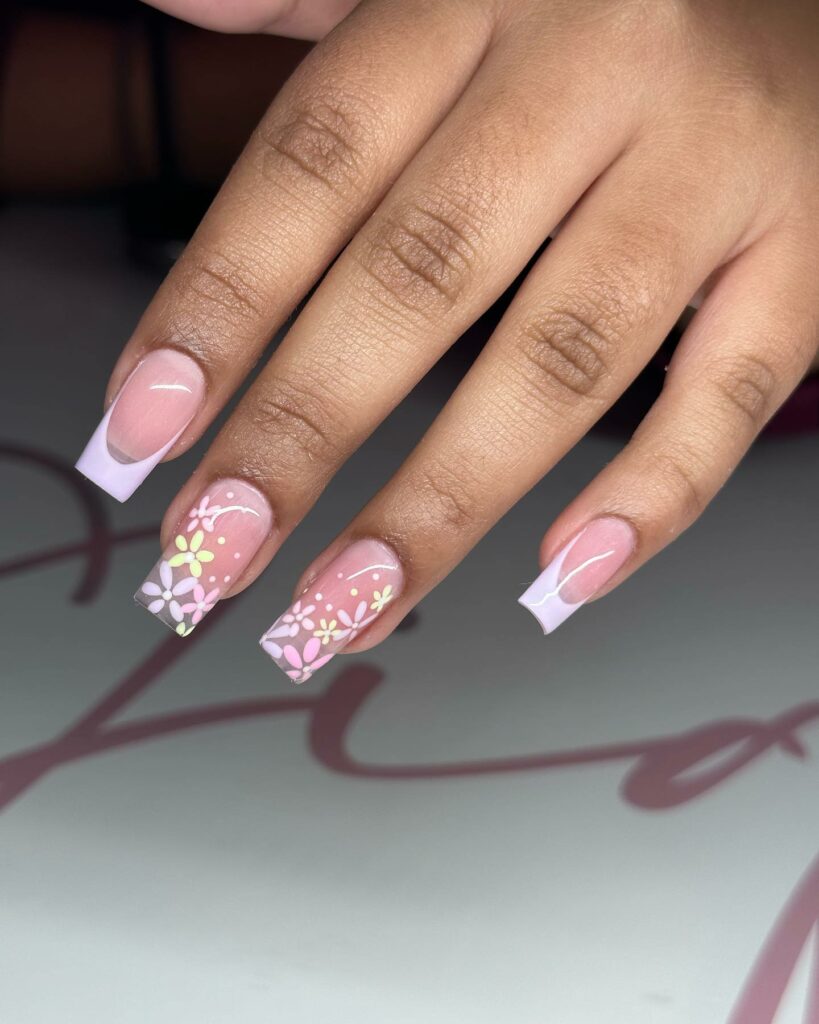 25 Latest Square Nail Designs To Try In 2024! 11 Graphic Edges