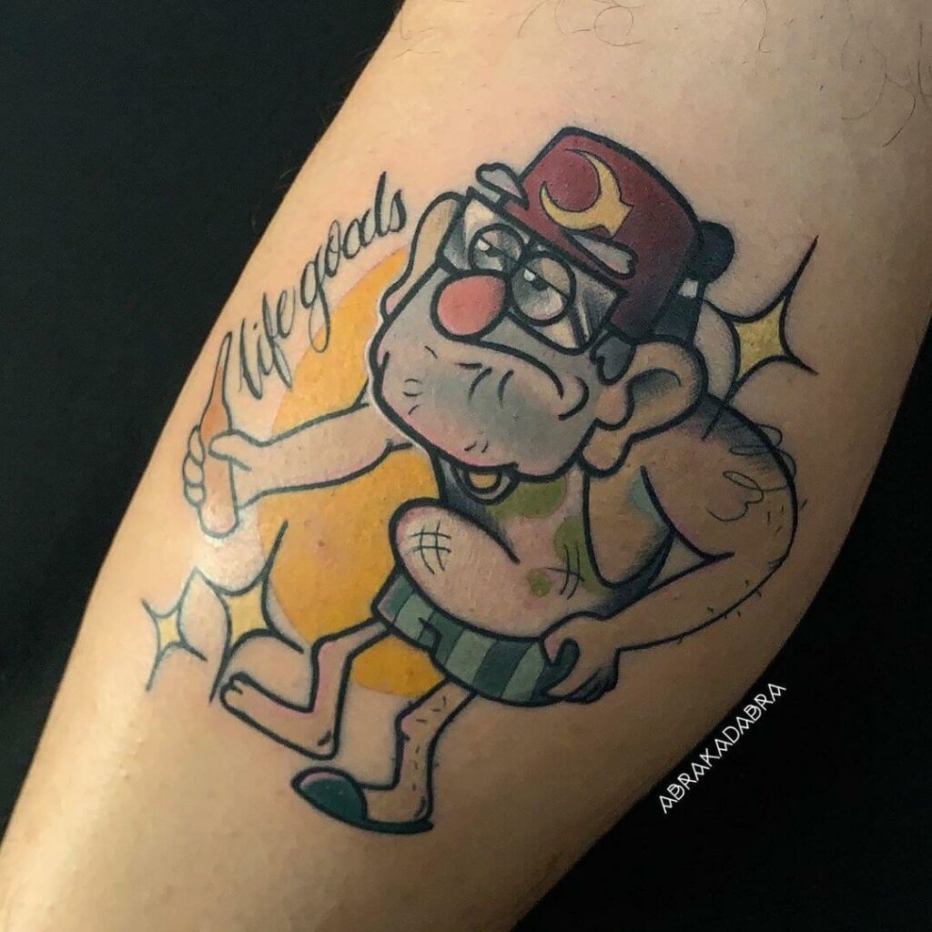 10+ Gravity Falls Tattoo Ideas That Will Blow Your Mind! 16 Gravity Falls Stan Tattoo