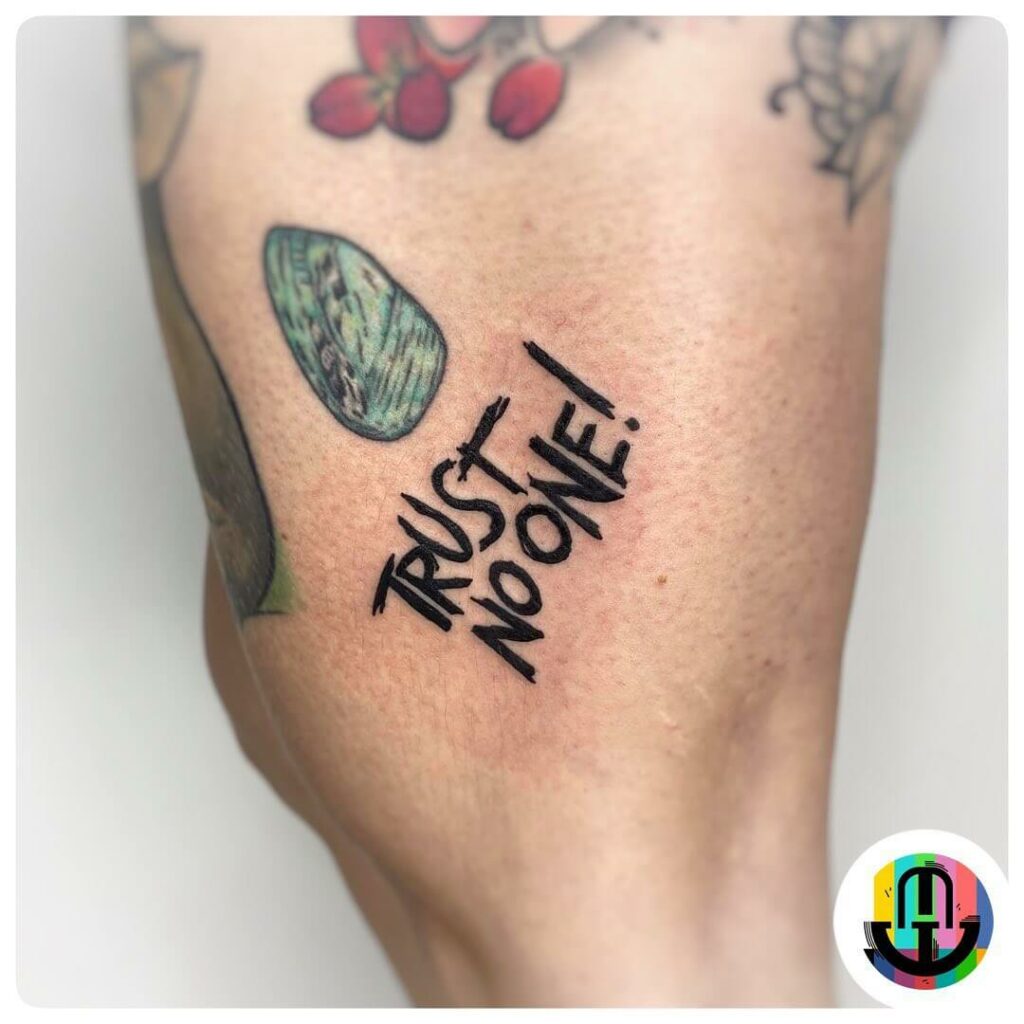 10+ Gravity Falls Tattoo Ideas That Will Blow Your Mind! 20 Gravity Falls Trust No One Tattoo