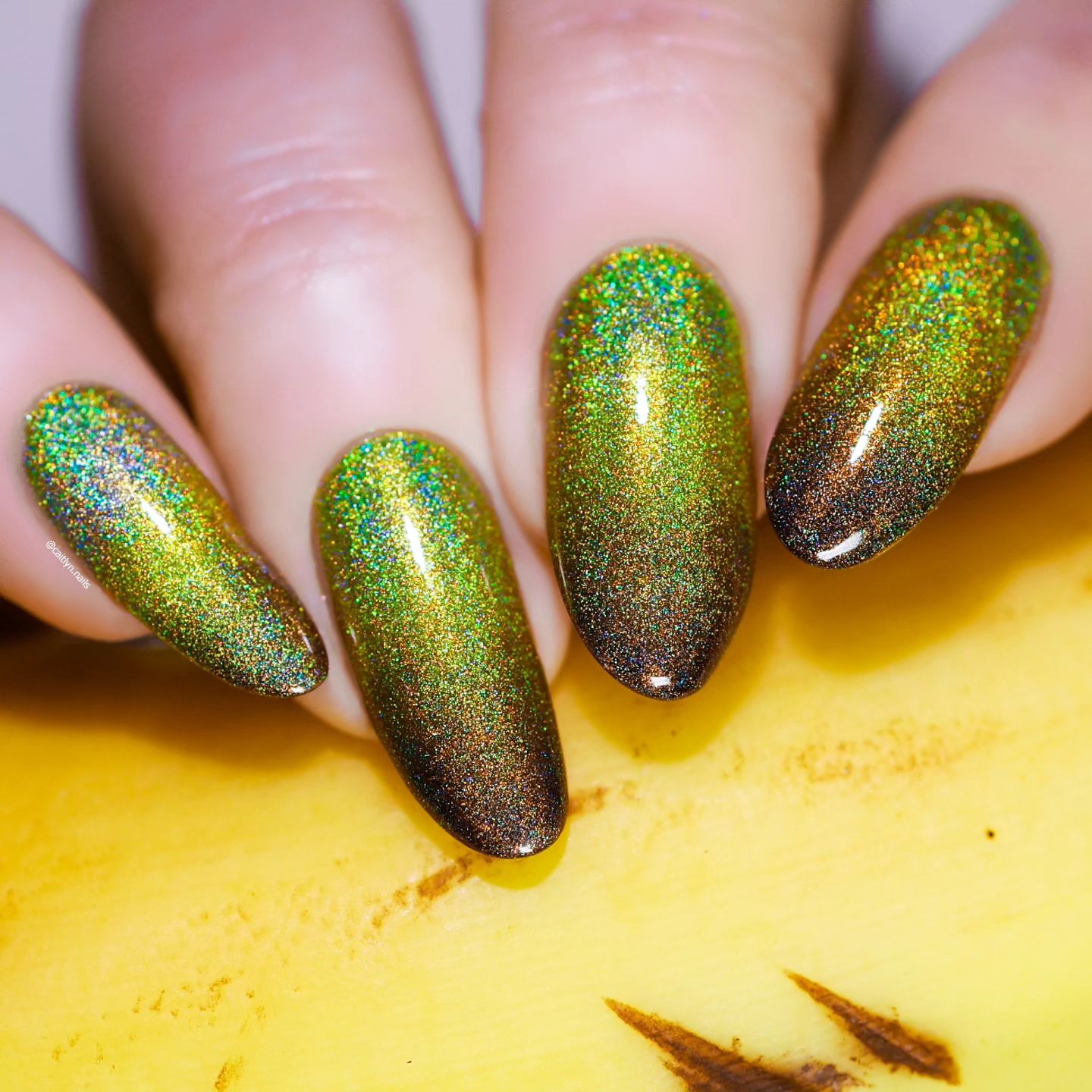 43 Latest Long Nail Designs To Try in Today! 24 Green Holographic Sparkle for Party Nights