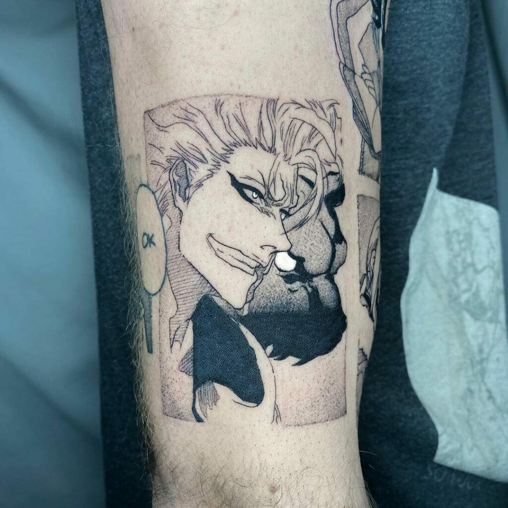 12+ Bleach Anime Tattoo Ideas To Inspire You! 20 Grimmjow Bleach Anime Design