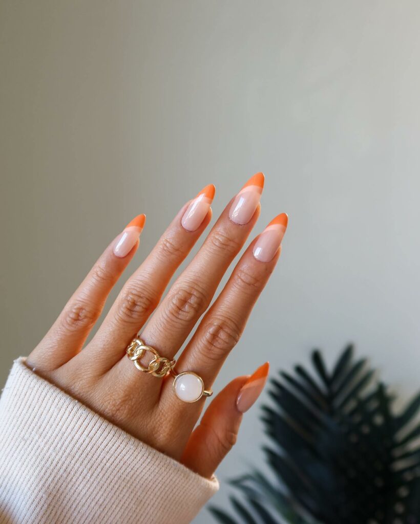 40 Latest Orange Nail Designs to Try in 2024 11 Groovy Peach