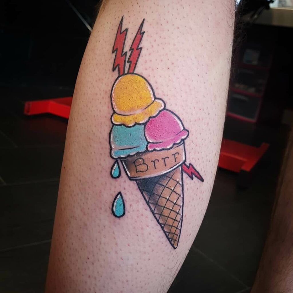 11+ Ice-Cream Tattoo Ideas You Have To See To Believe! 14 Gucci Mane Ice Cream Cone Tattoo
