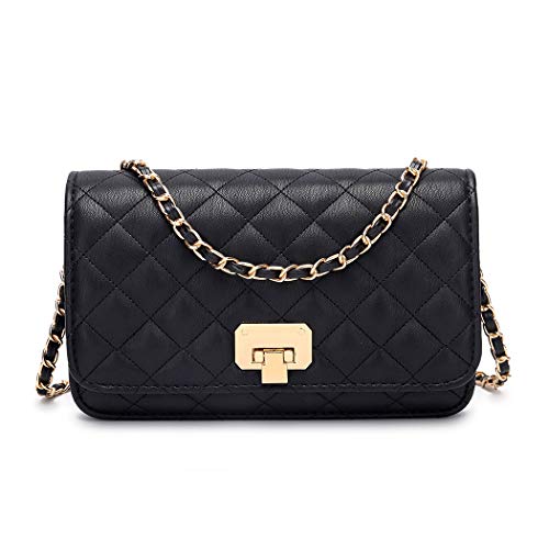 The Best Chanel Dupes You Need To Try In 2024 17 HAKSIM Women Black Quilted Purse Lattice Clutch Small Crossbody Shoulder Bag