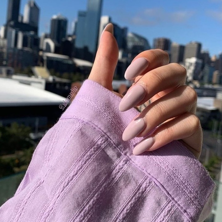 Try Out 40 Simple and Elegant Nail Designs for 2024 49 Half-Moon Magic