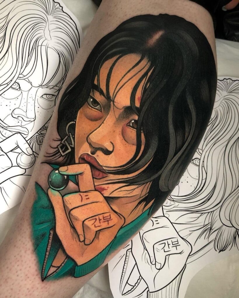 11+ Full Sleeve Tattoo Womens Ideas That Will Blow Your Mind! 12 Half Sleeve Tattoo Inspired By The Squid Game