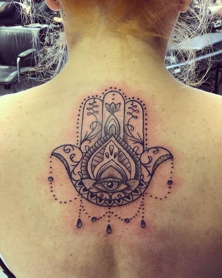 11 Latest Arabic Tattoos To Inspire You In 2024! 14 Hamsa Arabic Tattoo
