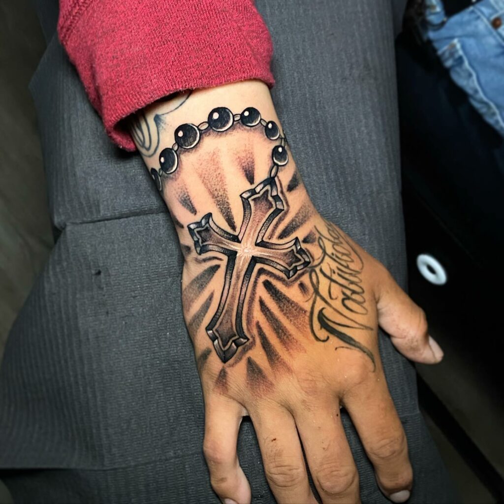 12+ Hand Rosary Tattoo Ideas To Inspire You 10 Hand Rosary Tattoo