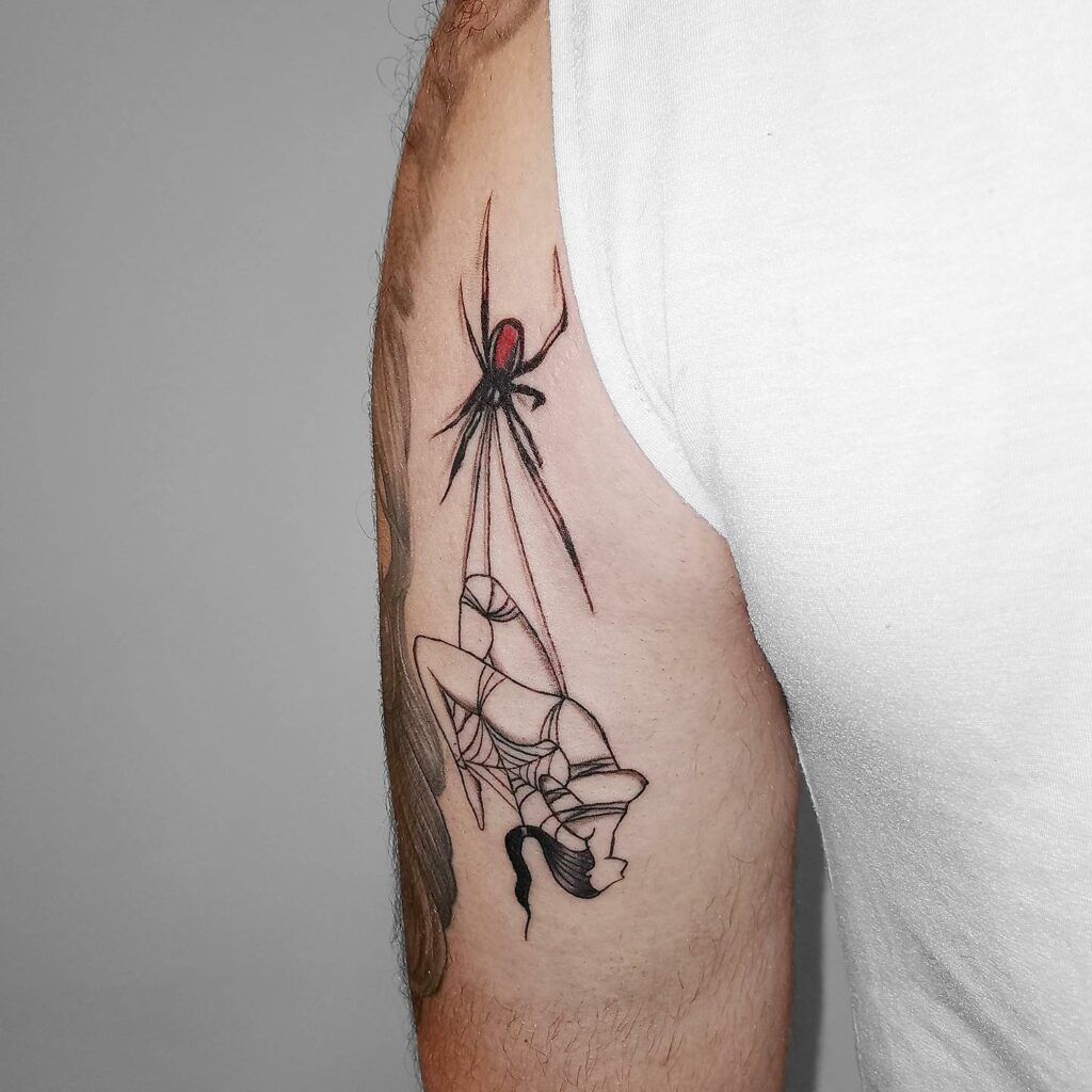 11+ Naked Women Tattoo Ideas That Will Blow Your Mind! 15 Hanging Naked Woman Tattoo