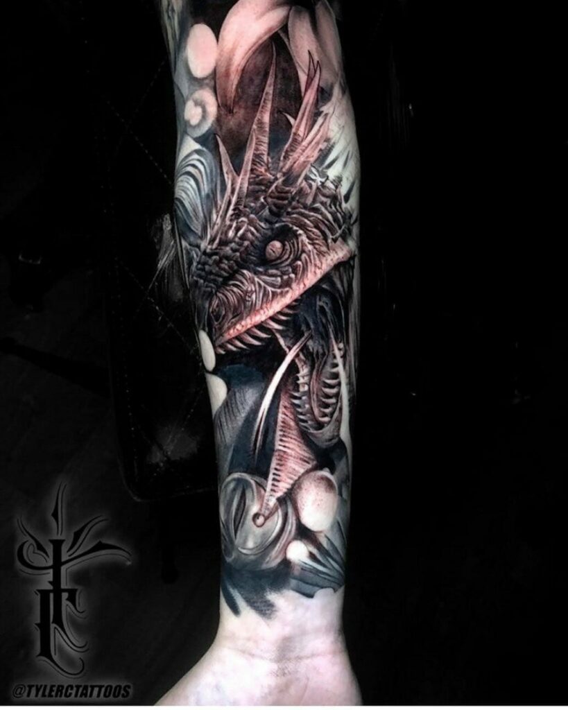 10+ Dragon Tattoo Ideas You'll Have To See To Believe! 18 Harry Potter Dragon Tattoo