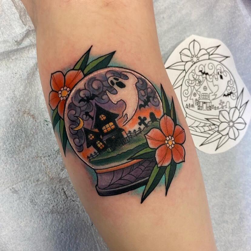 12+ Haunted House Tattoo Ideas To Inspire You! 10 Haunted House Tattoo