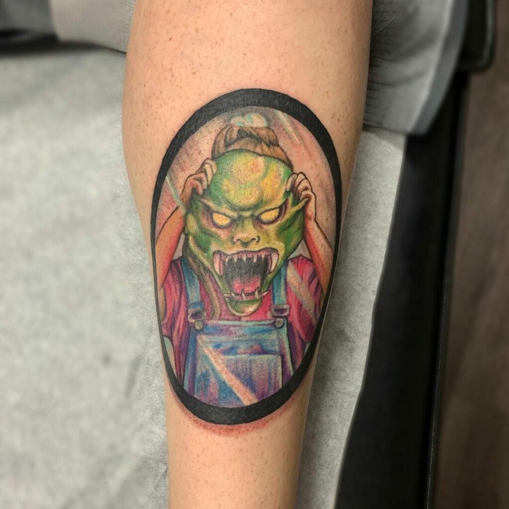 11+ Goosebumps Tattoo Ideas That Will Blow Your Mind! 13 Haunted Mask In The Mirror Mirror