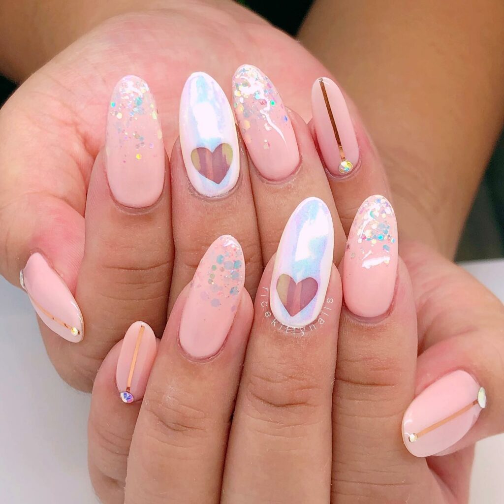 30 Latest Heart Nails Ideas To Try In 2024! 26 Heart-Shape Hole-Punch