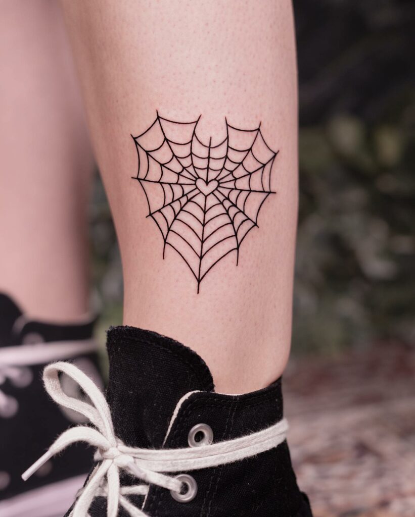 11+ Spider Web Hand tattoo Ideas That Will Blow Your Mind! 13 Heart Spider Web Tattoo On Hand