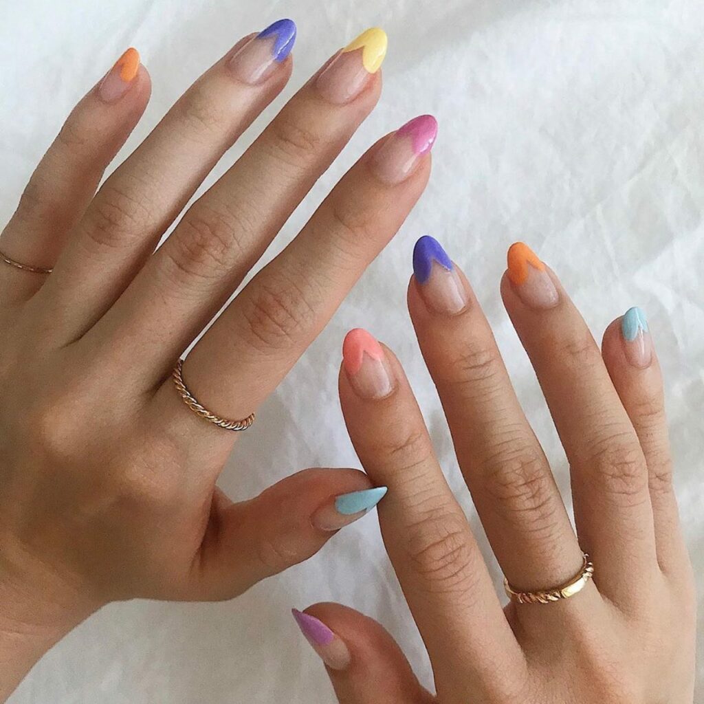 34 Latest Pastel Nail Designs To Try in 2024! 19 Heart Tips pastel nails