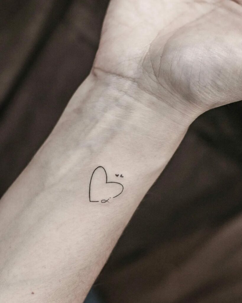 11+ Wrist Heart Tattoo Ideas That Will Blow Your Mind! 19 Heart x Infinity Wrist Heart Tattoo