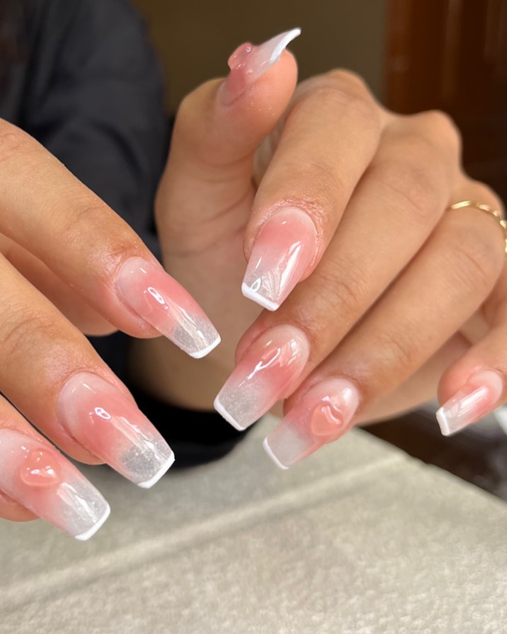 Feel Elegant with 20 Blush Nail Designs for 2024 11 Hint blush nails