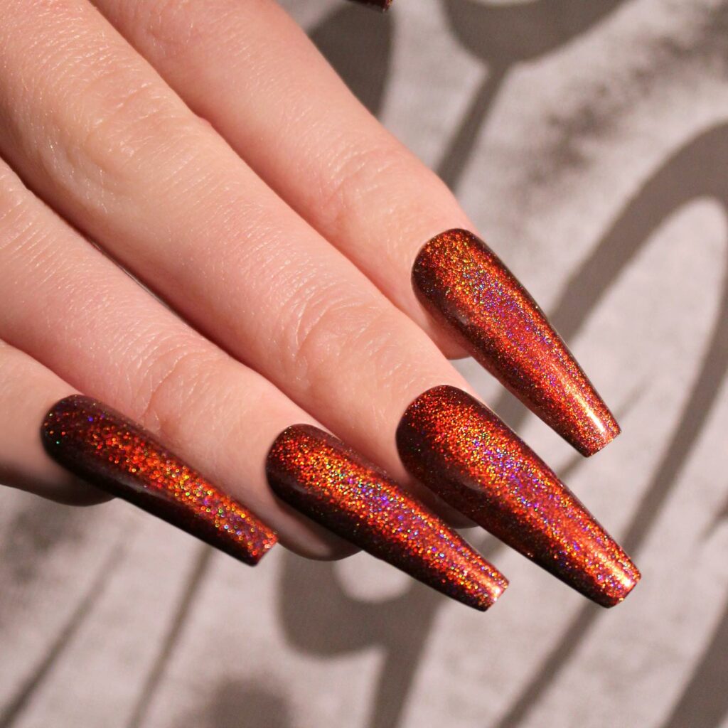 40 Latest Orange Nail Designs to Try in 2024 36 Holographic Orange