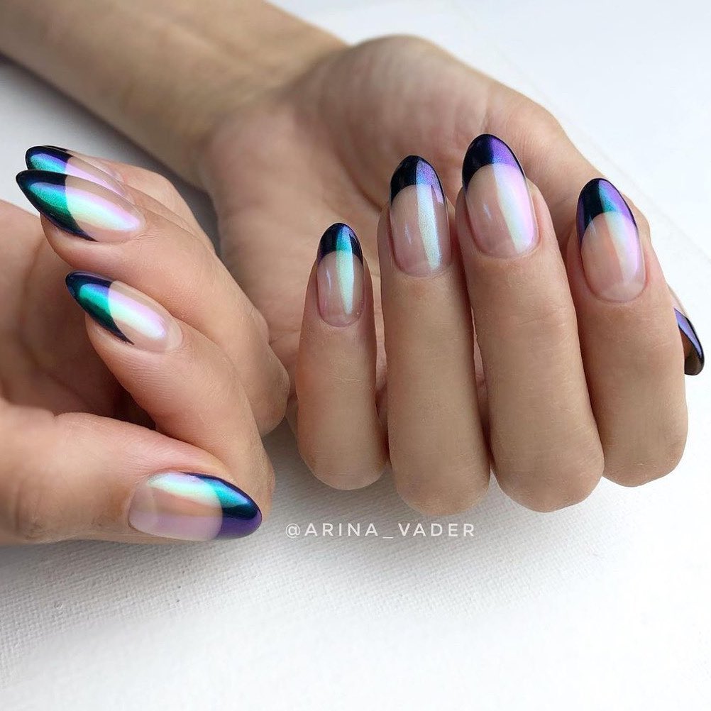 Check Out 24 Gorgeous Pretty Nail Designs for 2024 29 Holographic nails