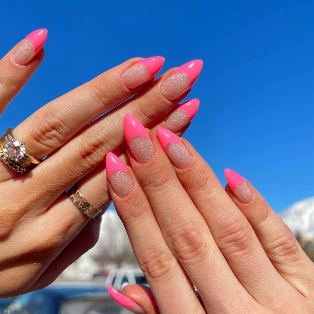 20 Latest Hot Pink French Tip Nails Ideas To Try In 2024! 32 Embrace the Bold Hot Pink French Nails