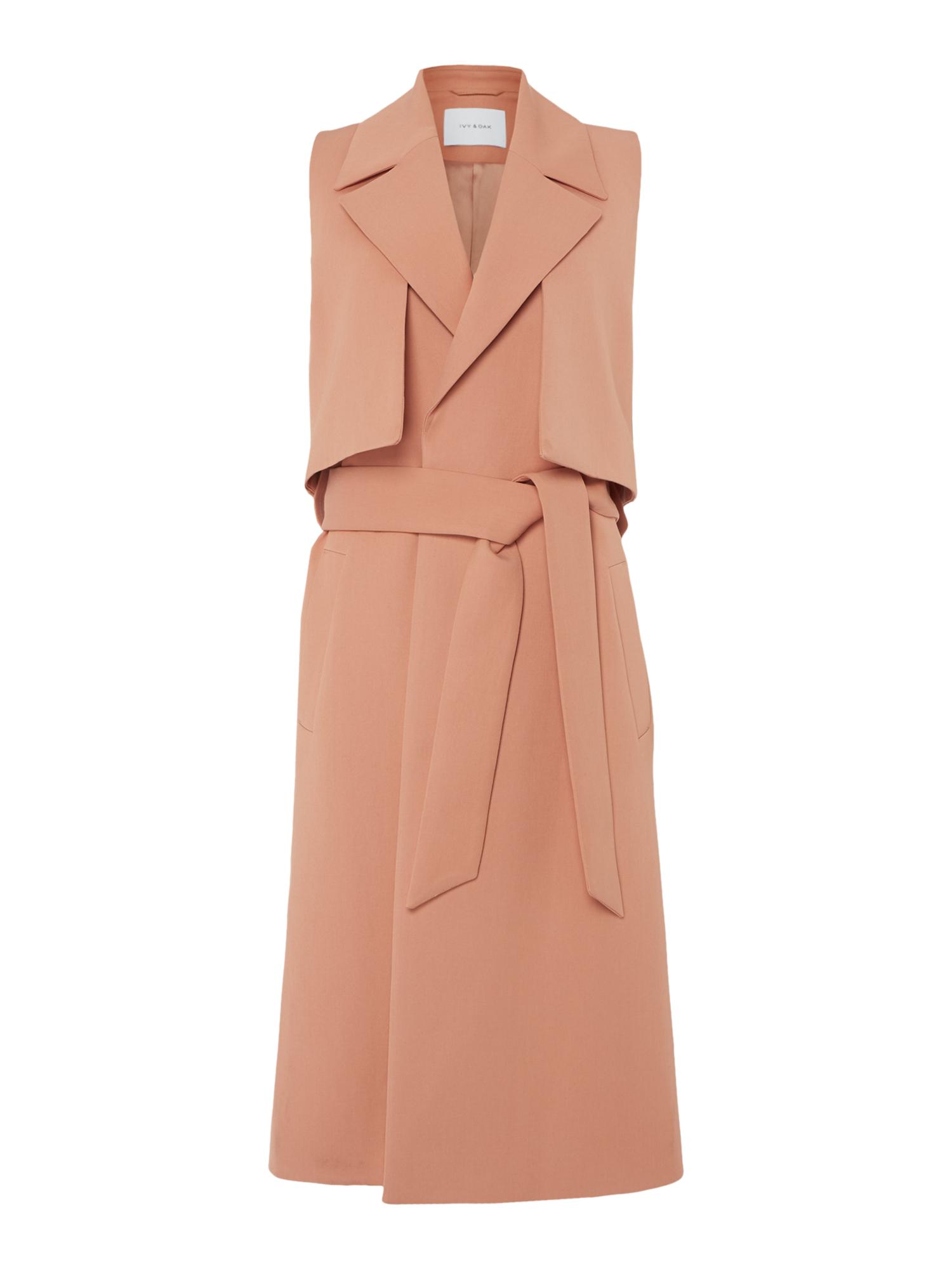 House of Fraser – Ivy & Oak Sleeveless Trench Coat With Belt – £155 Blush - Ivy & Oak Sleeveless Trench Coat With Belt
