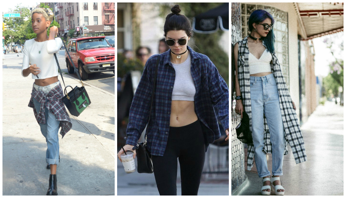 Expert Tips on How to Dress Grunge Style 34 How to Dress Grunge Style Plaid Crop Top