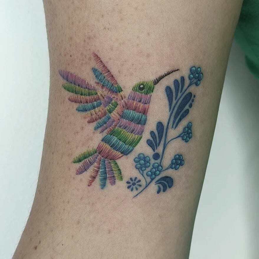 11+ Hummingbird Tattoo With Flowers That Will Blow Your Mind! 10 Hummingbird Tattoo With Flowers
