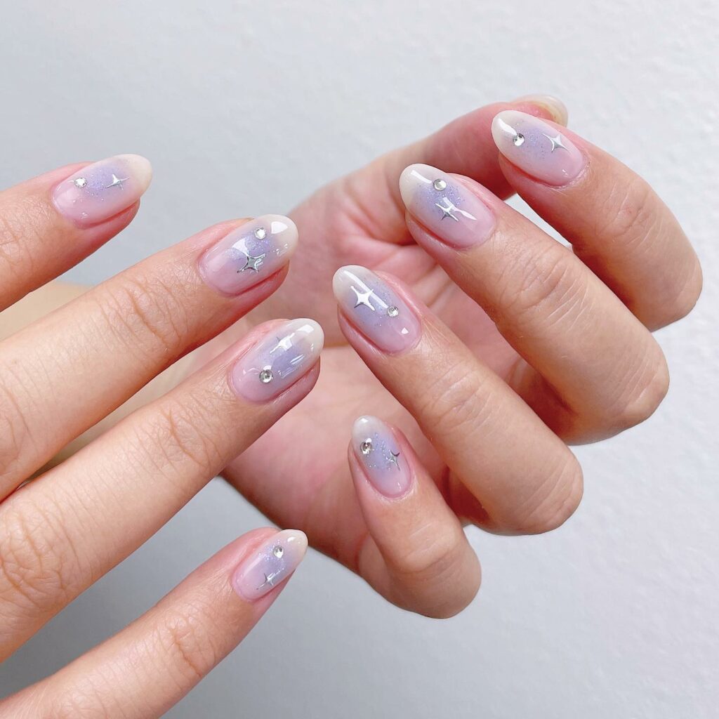 Feel Elegant with 20 Blush Nail Designs for 2024 28 Icy blush nails