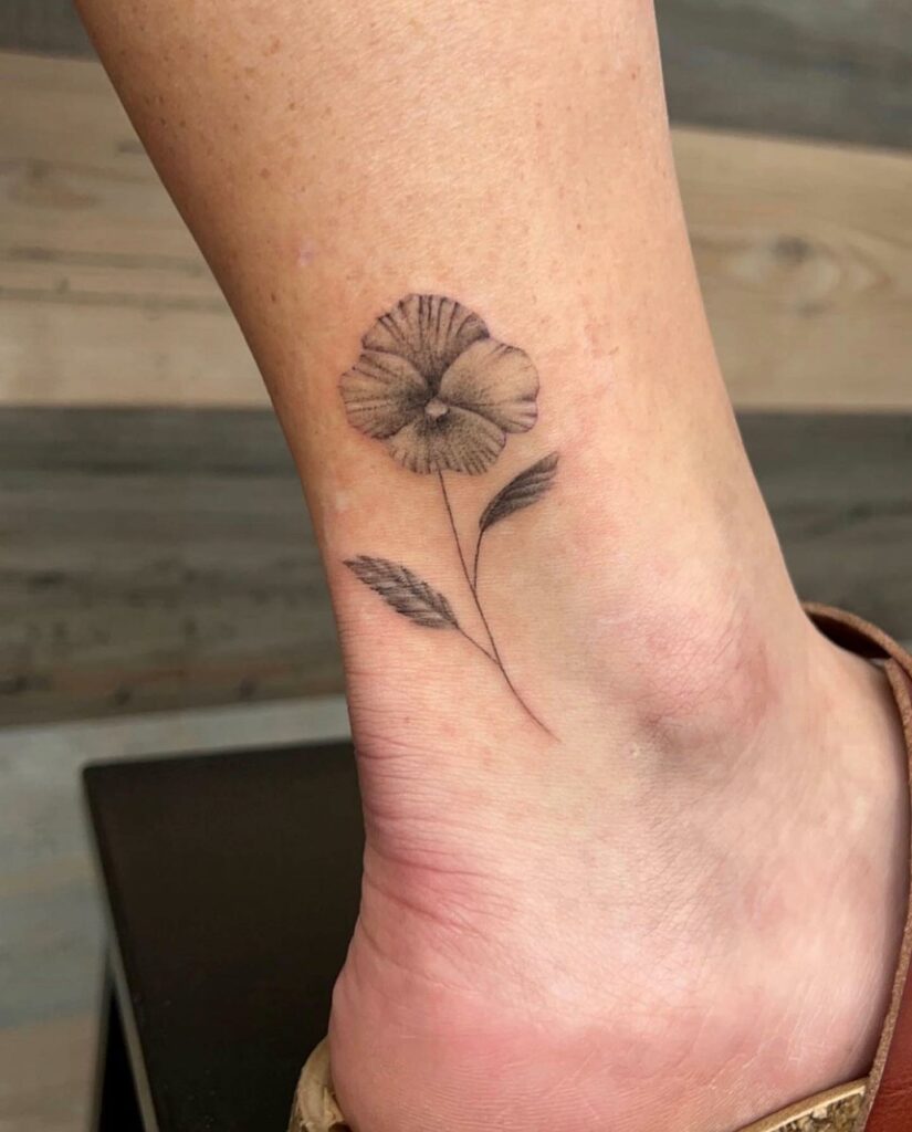 13+ Pansies Tattoo Ideas To Inspire You! 20 Ideas For Pansy Flower Tattoos That Can Be Placed Anywhere ideas