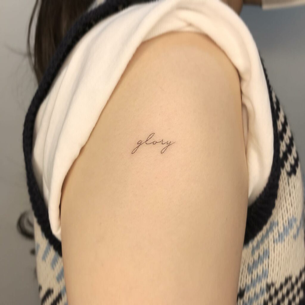 11+ Small Tattoo Placement Ideas That Will Blow Your Mind! 16 Ideas For Word-Based Minimal Tattoo Placement