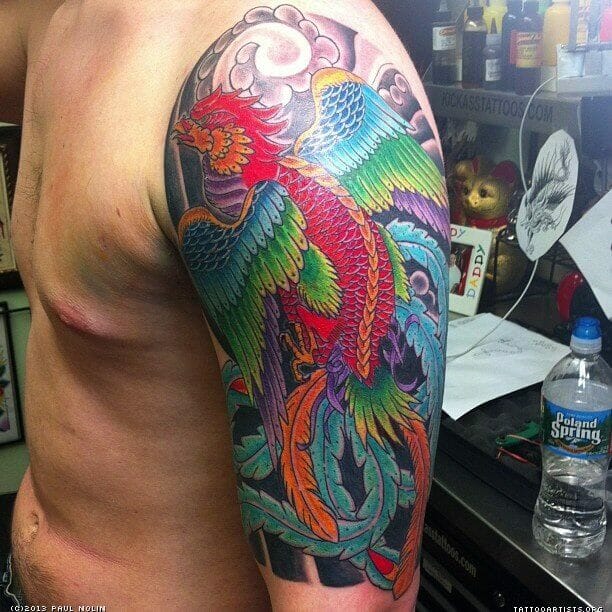 33 Latest Phoenix Tattoos To Inspire You In 2024! 28 Colourful Phoenix Arm Tattoo
