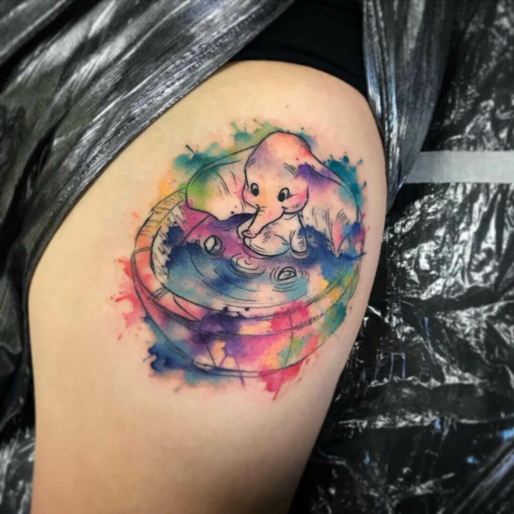 12+ Dumbo Tattoo Ideas To Inspire You! 17 Ink Splash Dumbo Tattoos