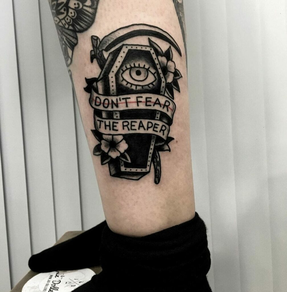 11+ Coffin Tattoo Ideas You'll Have To See To Believe! 15 Intense Black Coffin Tattoo