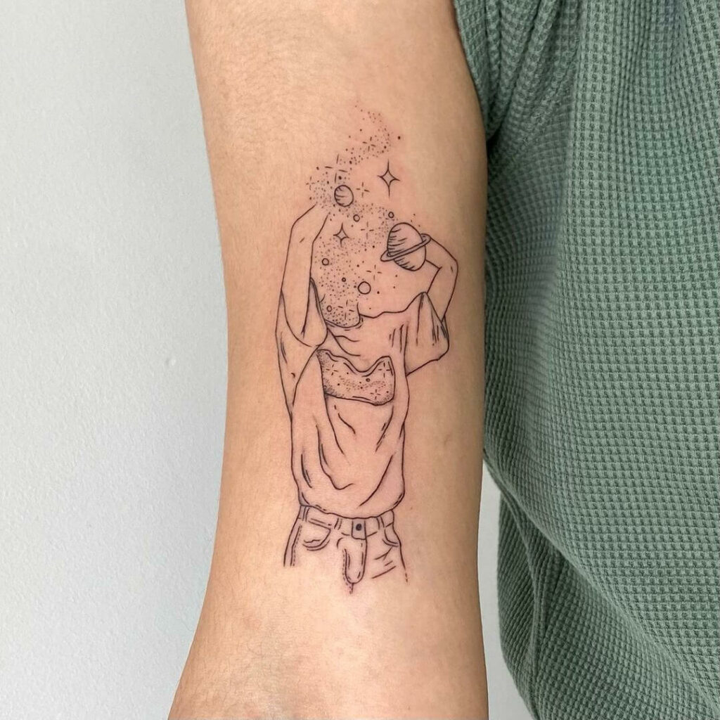 11+ Common Tattoo Ideas That Will Blow Your Mind! 19 Into The Space Tattoo Ideas