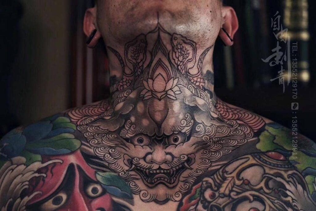 12+ Neck Sleeve Tattoo Ideas To Inspire You! 15 Intricate Demon Tattoo Neck Sleeve