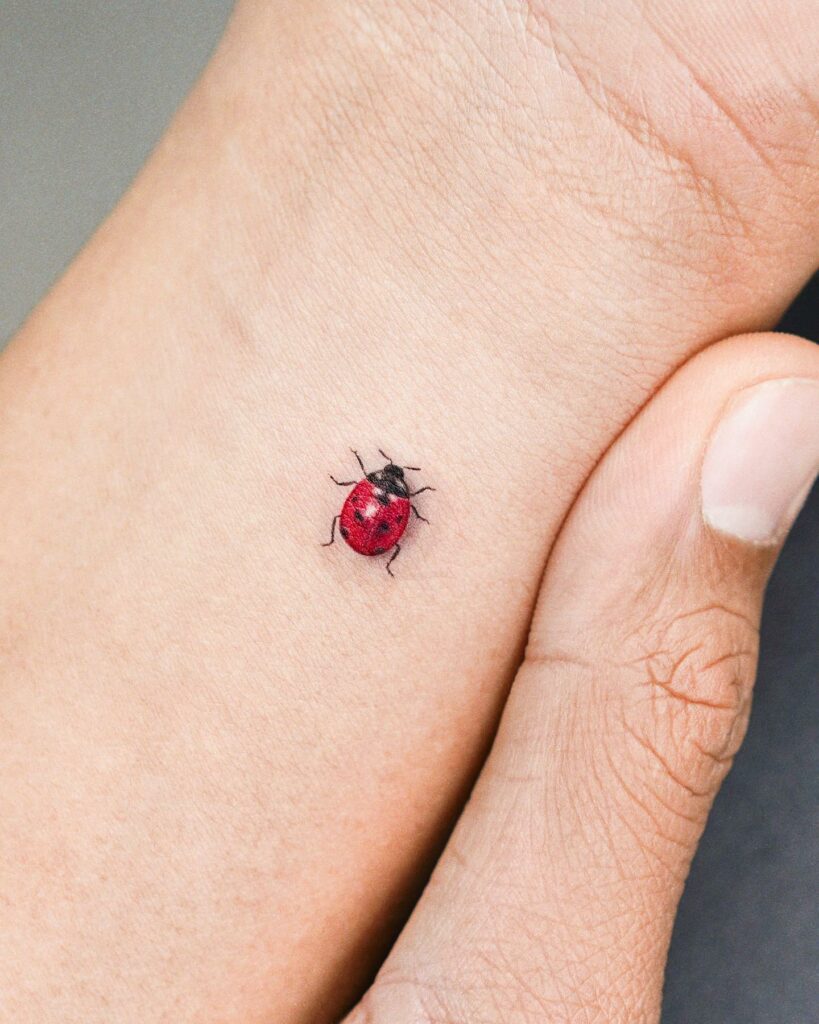 11+ Luck Tattoo Ideas That Will Blow Your Mind! 15 Italian Ladybug Luck Tattoo