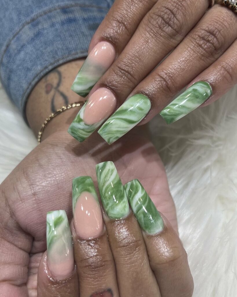 Indulge in 40 Marble Nail Designs for 2024 23 Jade Dipped