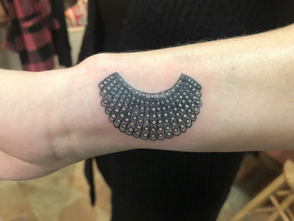 10+ Rbg Dissent Collar Tattoo Ideas That Will Blow Your Mind! 15 Jane Ginsburg Dissent Collars Tattoo