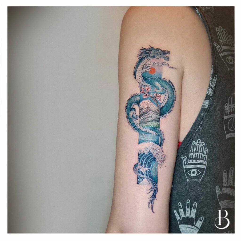 11+ Women's Feminine Dragon Tattoo Ideas That Will Blow Your Mind! 22 Japanese Dragon Tattoo For Women