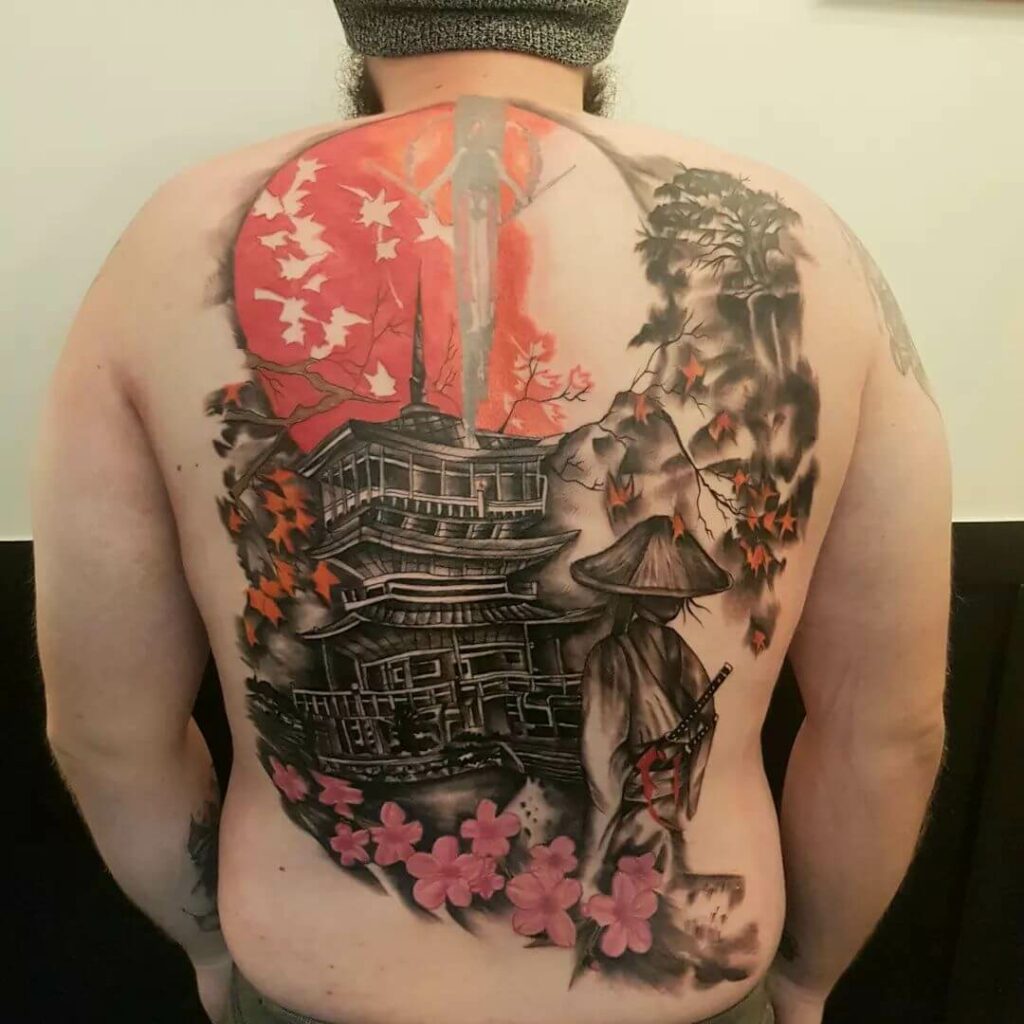 12+ Full Back Japanese Tattoo Ideas To Inspire You 17 Japanese Flower Blossom And Scenic Back Tattoo