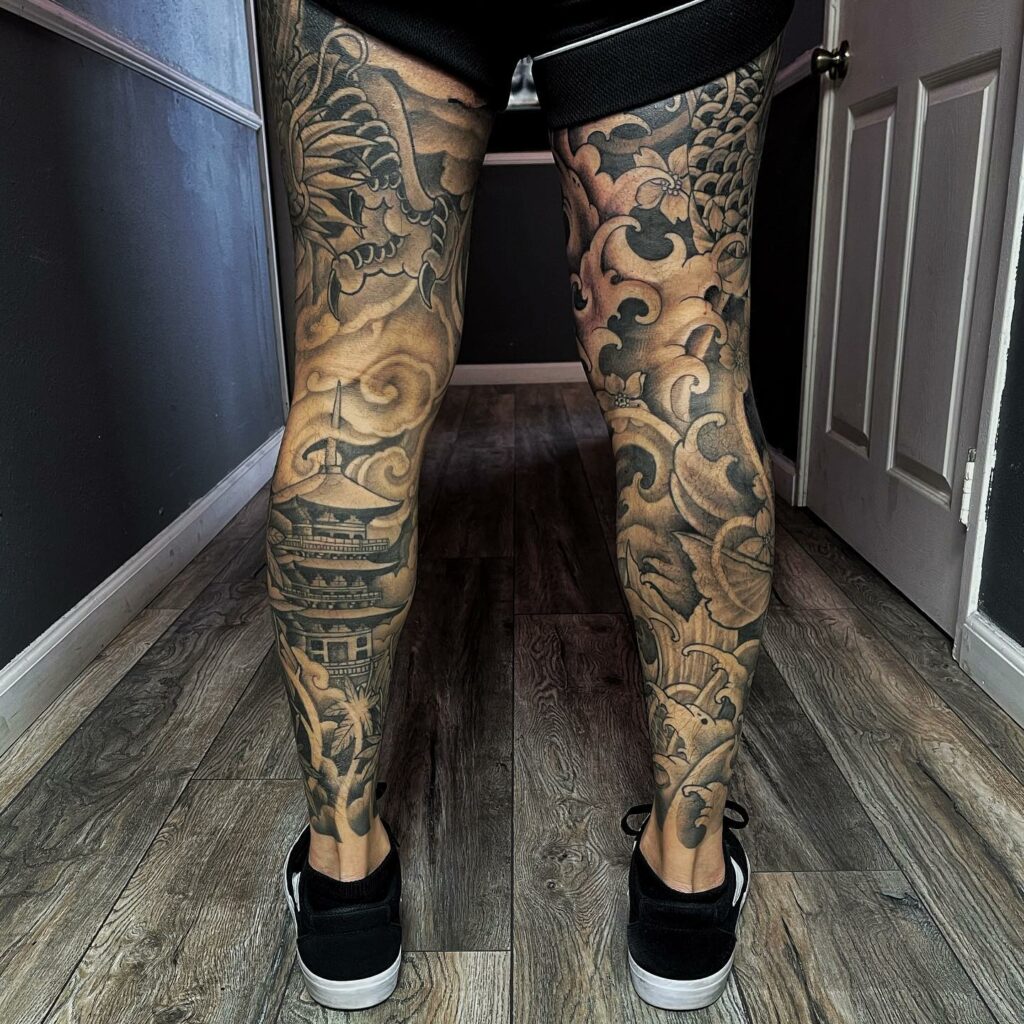 11+ Tattoo On Legs Ideas That Will Blow Your Mind! 15 Japanese Leg Tattoo
