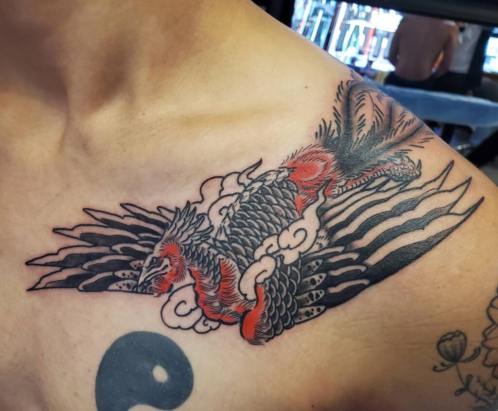 11+ Unique Phoenix Tattoo Small Ideas That Will Blow Your Mind! 14 Japanese Phoenix Tattoo ideas