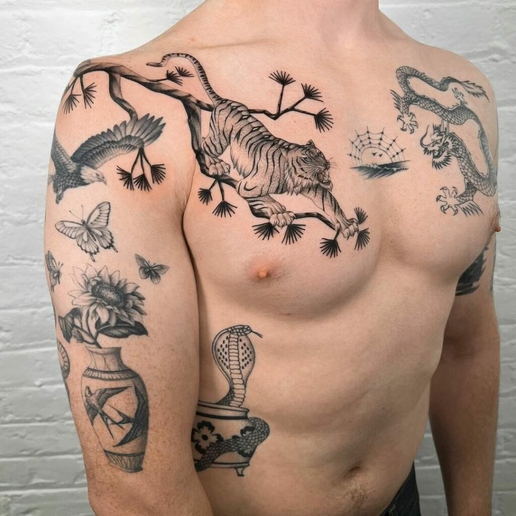 22+ Shoulder Tattoo For Men Ideas To Inspire You! 20 Japanese Shoulder Tattoo Ideas For Men ideas